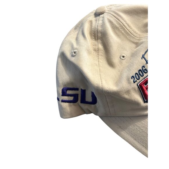 2006 NCAA LSU fighting tigers basketball Final Four Indianapolis Hat Beige Nike - Picture 3 of 4